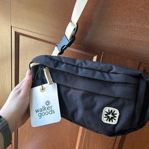 Brand new with tags Walker Goods sling bag/ fanny pack. Black.